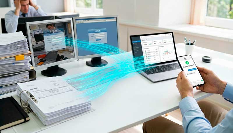 De la burocracia manual a la eficiencia digital con Inteligencia Artificial.